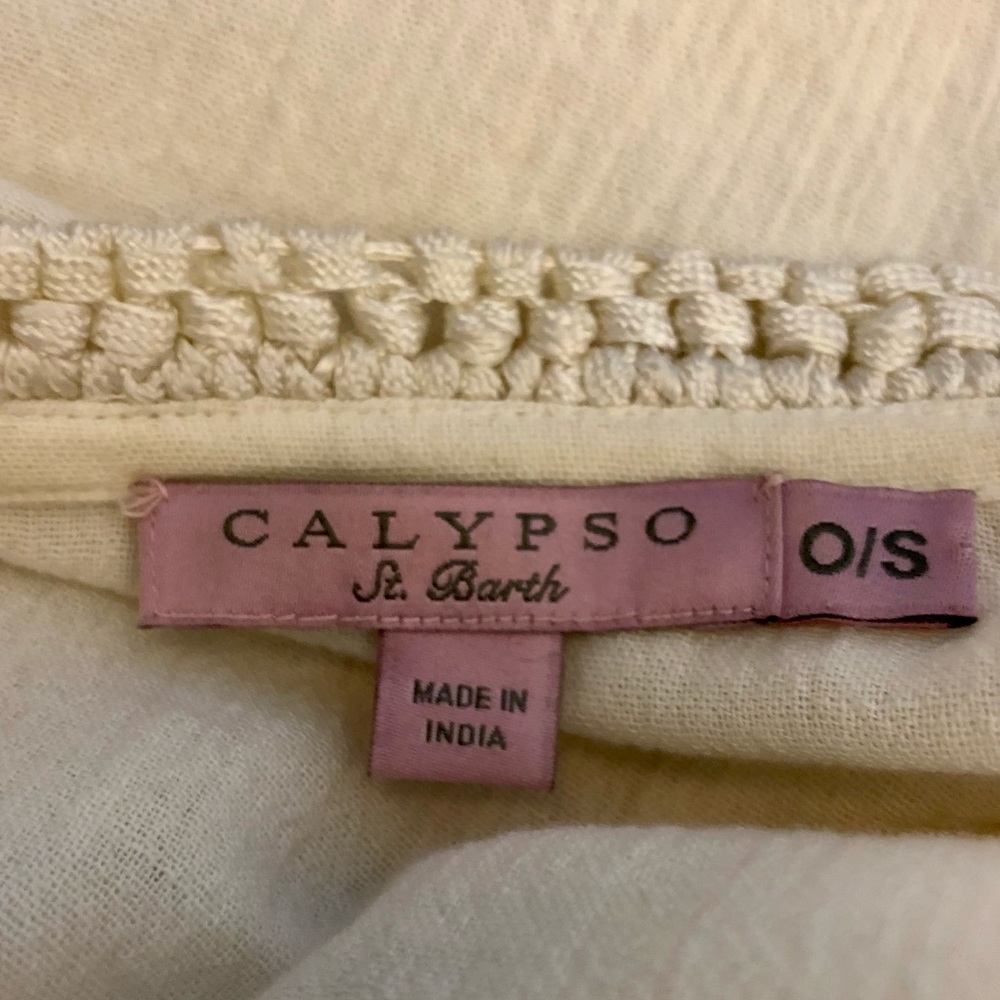 Euc. Calypso St. Barth Open Front Fringe Sleeve K… - image 7